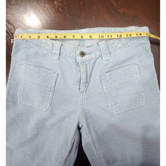 Polo Ralph Lauren Kelly Vintage Waist Pant‎ Bootcut Blue Corduroy Pants Sz 4x32 - Picture 8 of 11
